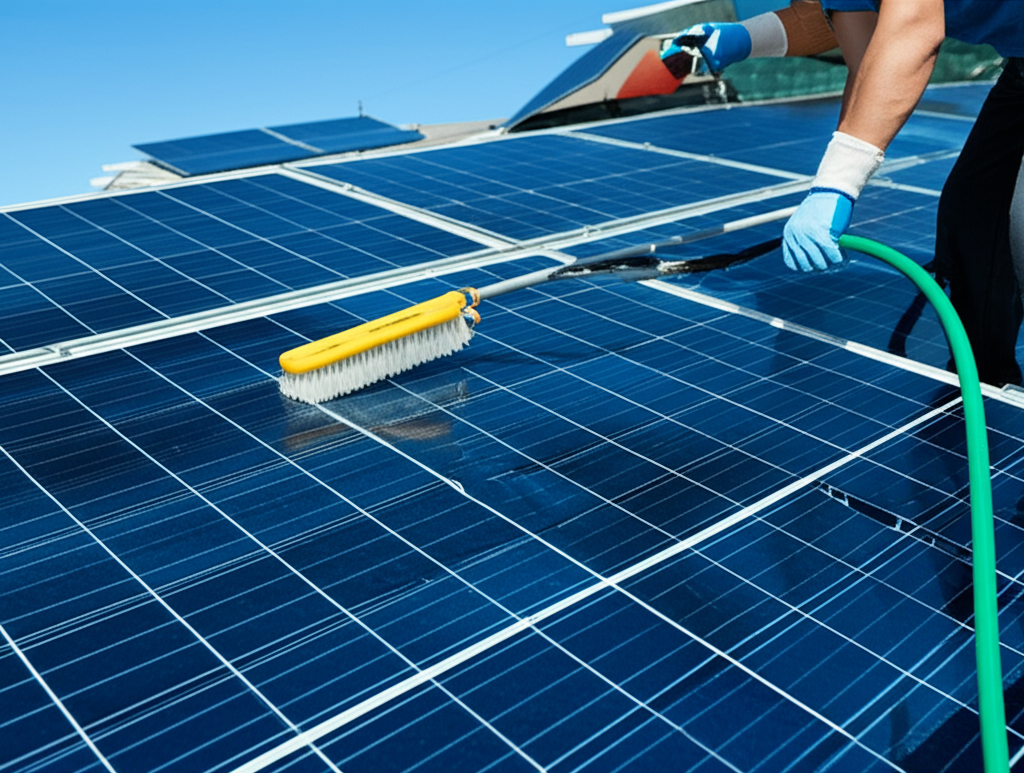 Solar panel maintenance and cleaning
